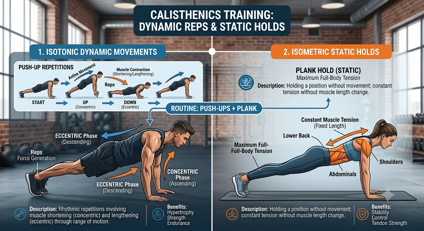 Explain How Calisthenics Can Include Both Isometric and Isotonic Exercises: A Complete Guide to Building Strength Naturally