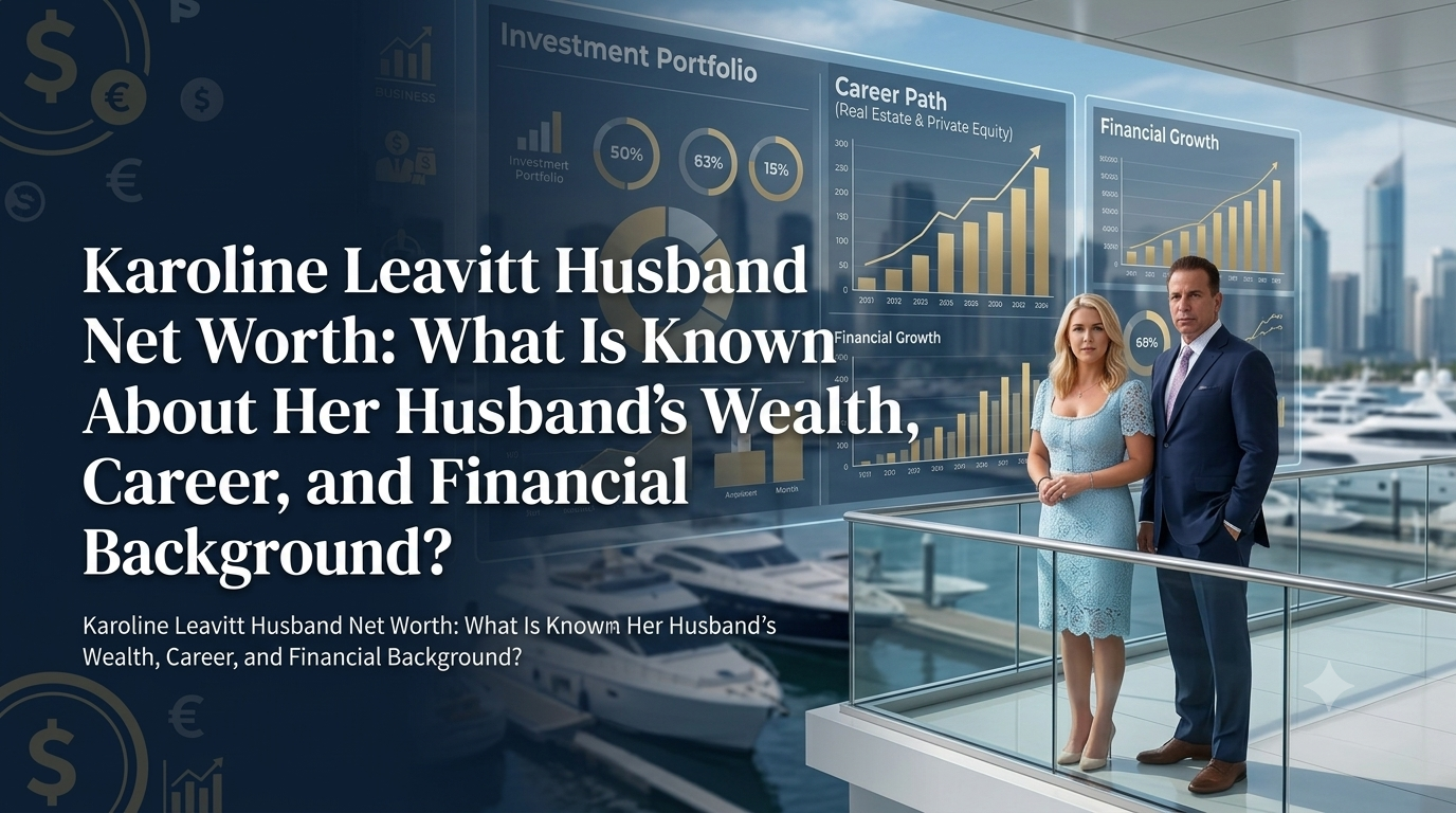 Karoline Leavitt Husband Net Worth featuring his career, financial background, business interests, and publicly known wealth.