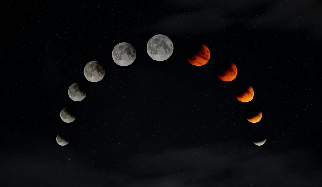 Why Is the Moon Orange Tonight? covering atmospheric optics, lunar color changes, haze, pollution, and the Moon near the horizon.
