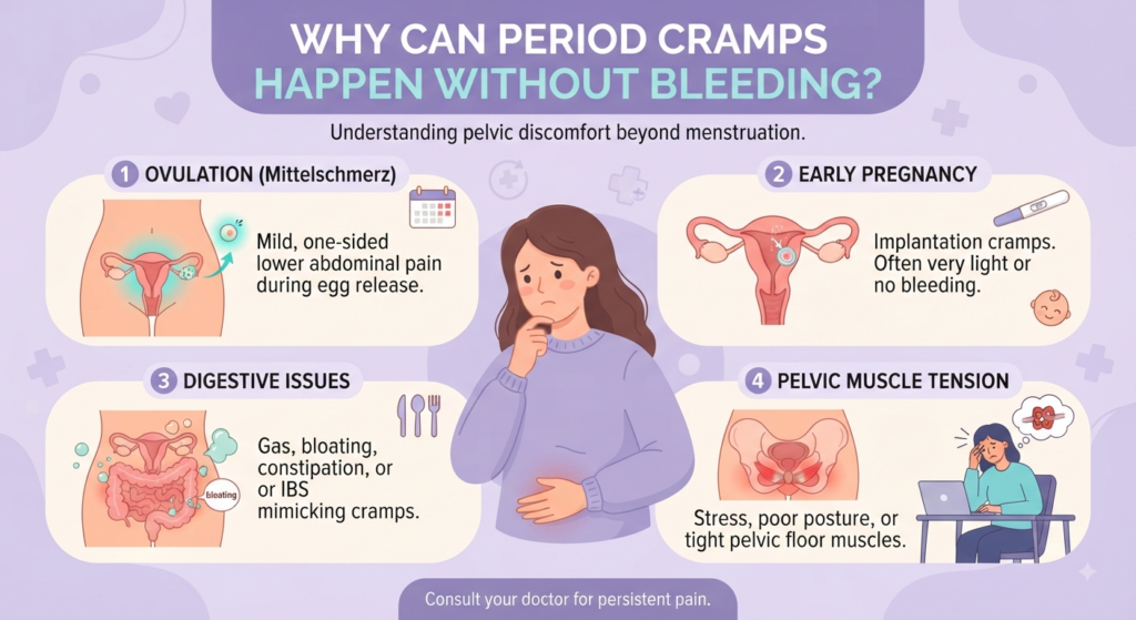 Why Am I Having Period Cramps but No Period? Possible reasons