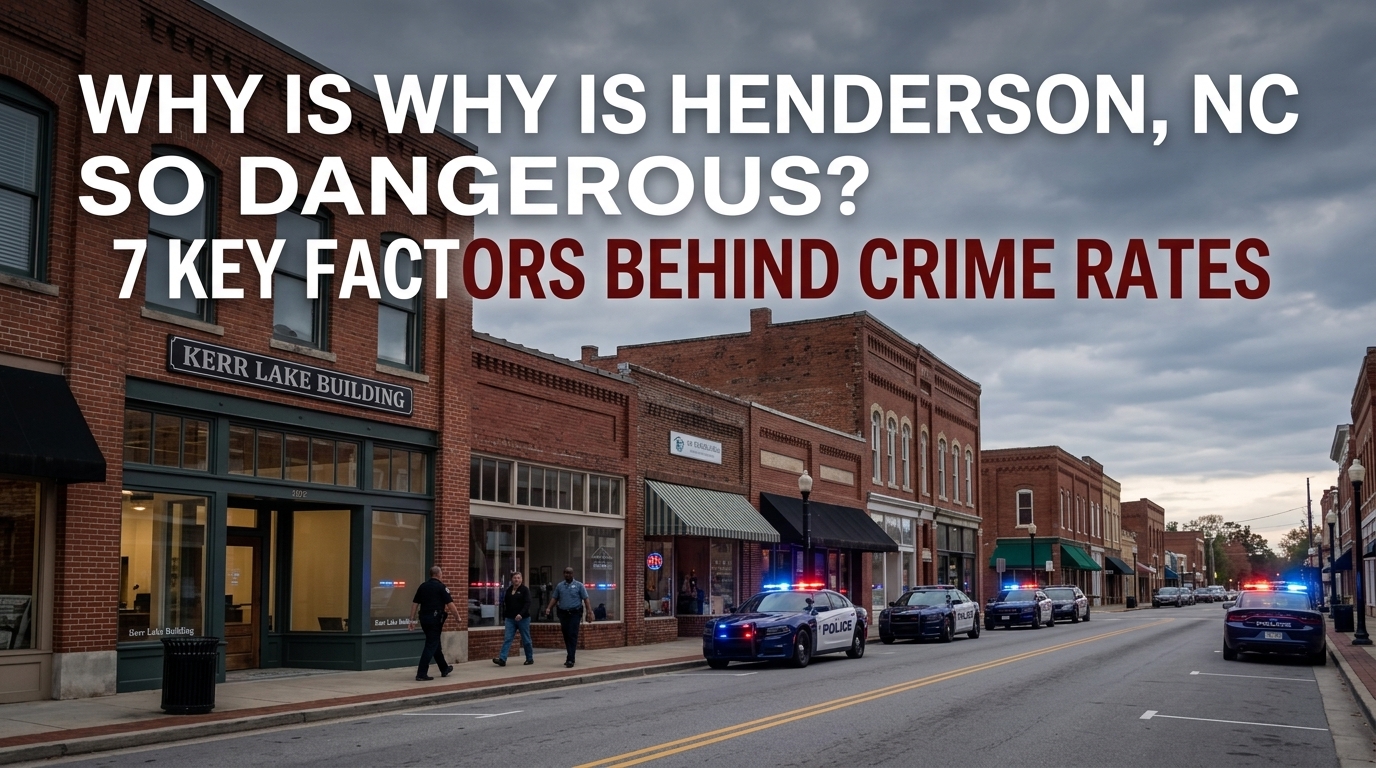 Why Is Henderson, NC So Dangerous? featuring crime rates, economic factors, property crime, violent crime, neighborhood conditions, and public safety.